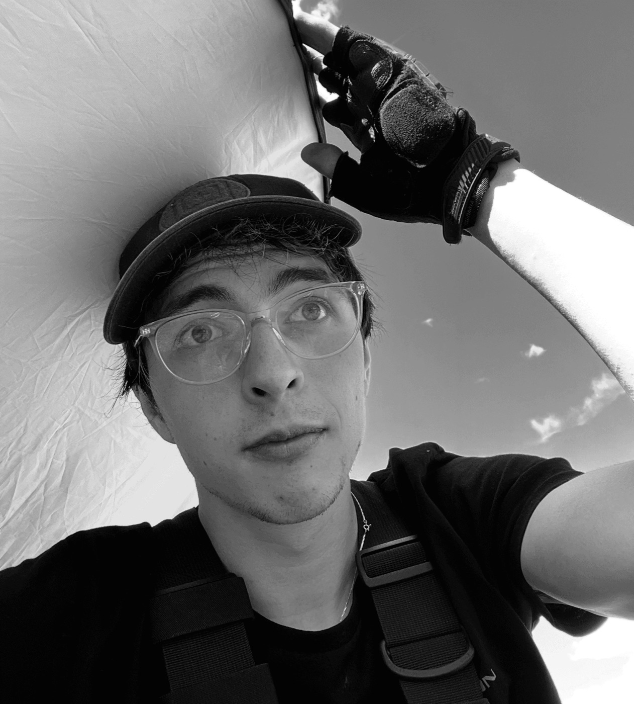 Lukas Masak on set