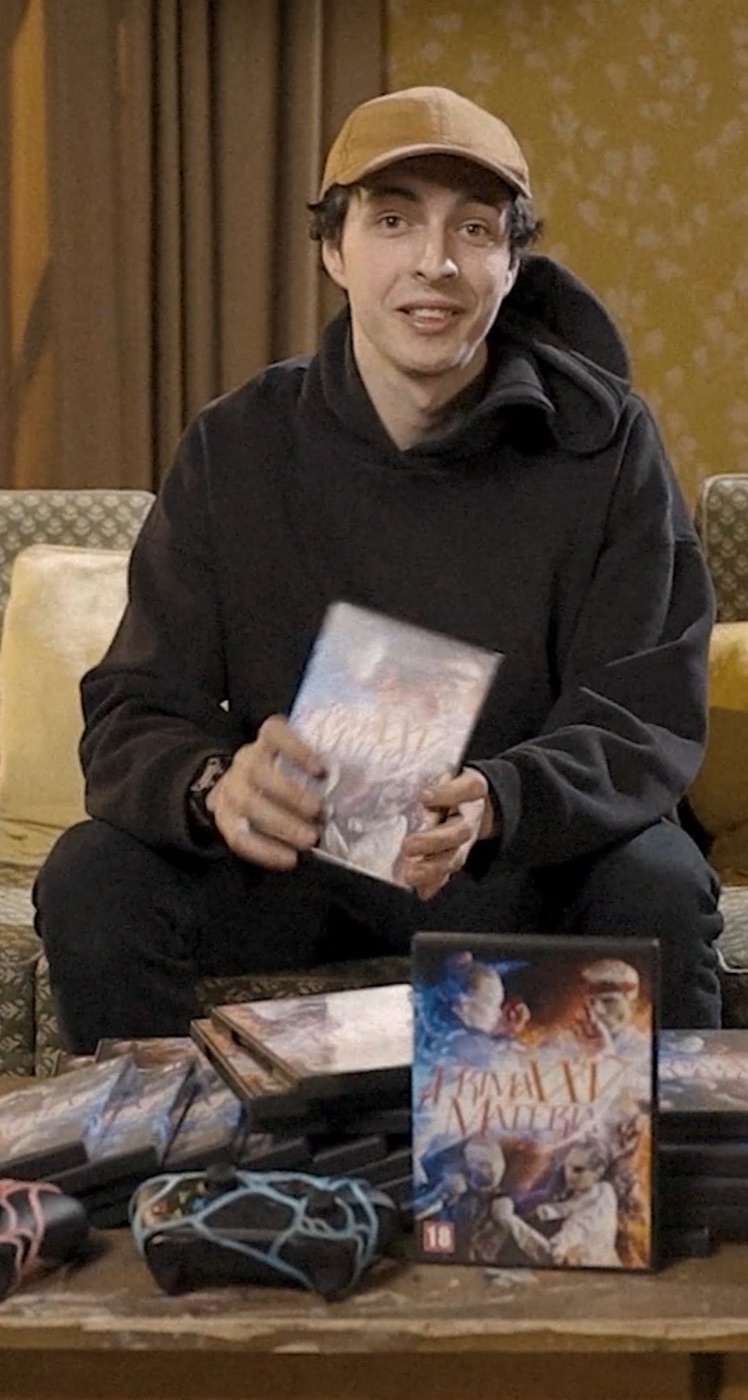 Lukas Masak with Fajtov game boxes